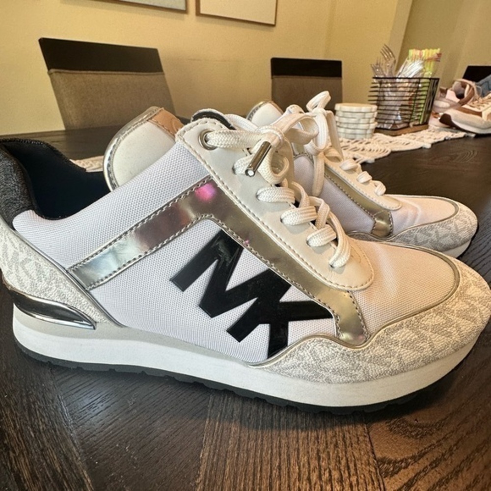 Michael Kors Monogram Women's Sneakers- gently used